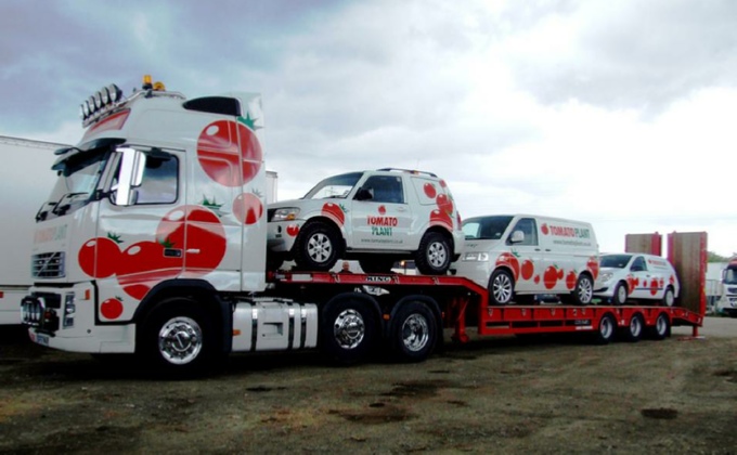 Tomato Plant 3 Axle Articulated Truck